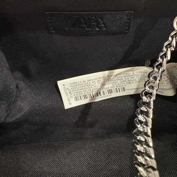 Zara Multicolor Rhinestone Clutch- used 1 time - Picture 4 of 4